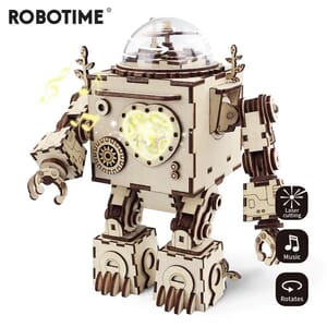 AM601 Orpheus - Houten bouwpakket 3D Puzzel Robot Steampunk Robotime/ROKR/Rolife