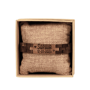 Persoonlijke houten armband