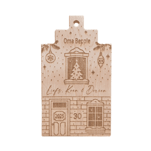 Borrelplank 'kersthuisje'